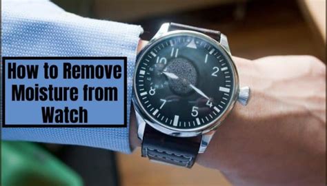 remove moisture from watches